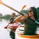 Kayaking on a river in Sri Lanka