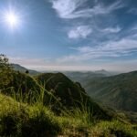 Misty highlands in Sri Lanka, adventure tour